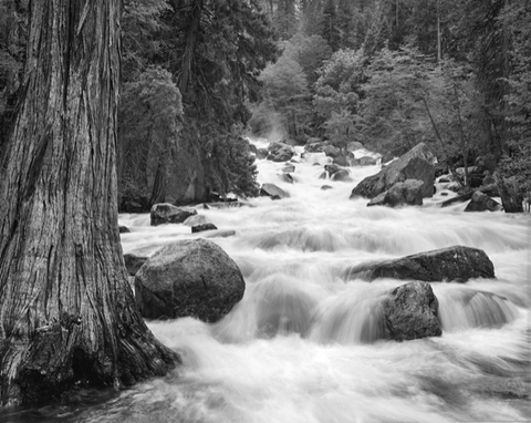 Merced River Rapids from Happy Isles, Yosemite