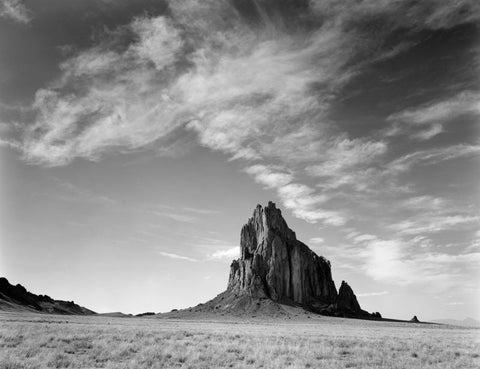 SHIPROCK, CLOUDS, NEW MEXICO